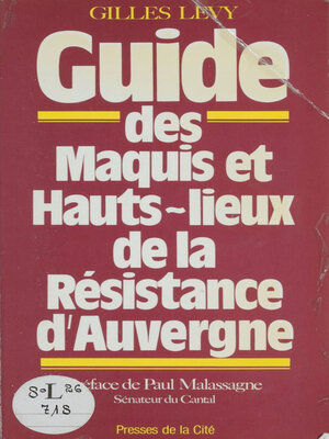 cover image of Guide des maquis et hauts-lieux de la Résistance d'Auvergne